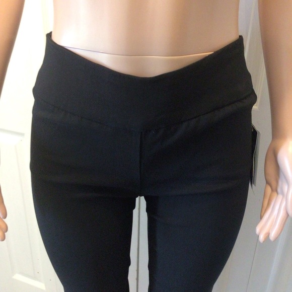 Zac & Rachel Womens Black Pull On Tummy Control Shaper Capri Pants Size Small - Picture 7 of 9